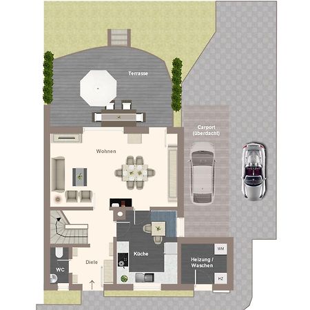 Ferienhaeuser Rhoen - Haus Natalie & Haus Helene Hausen  Kültér fotó